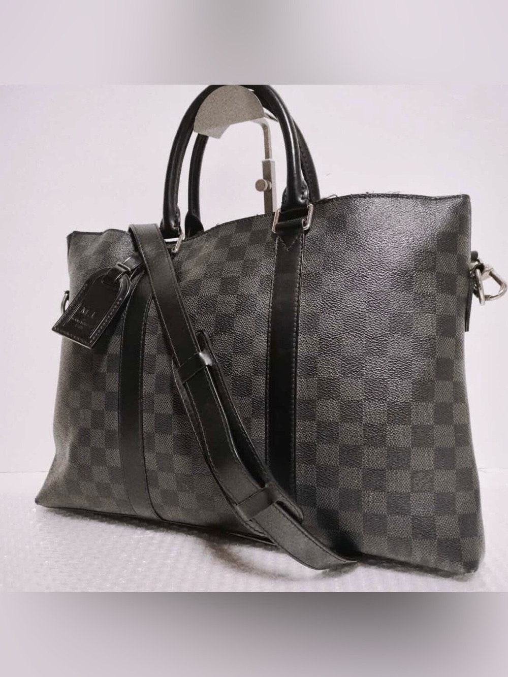 Louis Vuitton LV Business Bag Anton Briefcase Damier Graphite Black Shoulder Bag